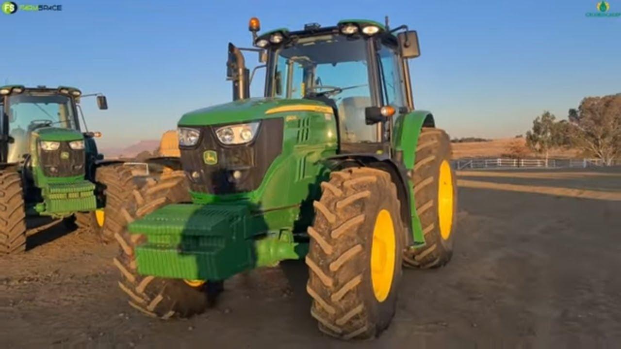 2022 John Deere 6140M (1) Cab Trekker op die VS Groeiersgroep Veiling 20 Aug 2022