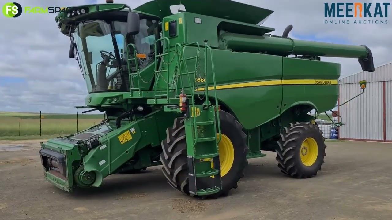 Die MOOISTE S660 John Deere in die land op Kwaliteit Trekker en Implement Veiling 21-24 FEB 2022