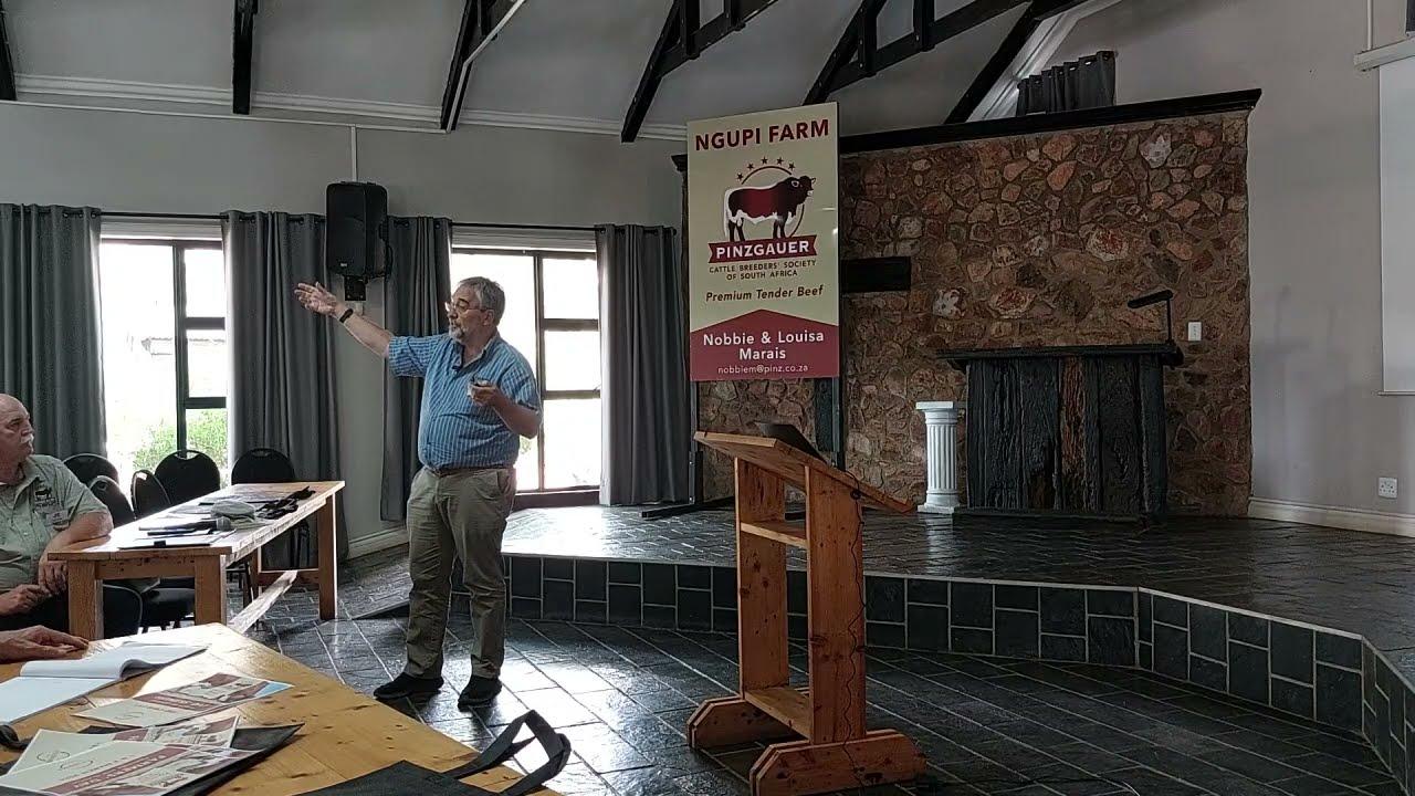 Dr Japie v.d Westhuizen vertel ons meer oor "data recording" by die Pinzgauer Boeredag 2024.