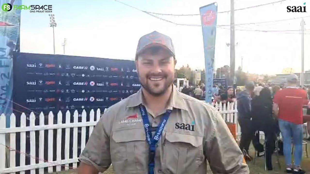 Basie van Wyk het die 2de plek los geslaan hier by Lamb Champs 2023.
