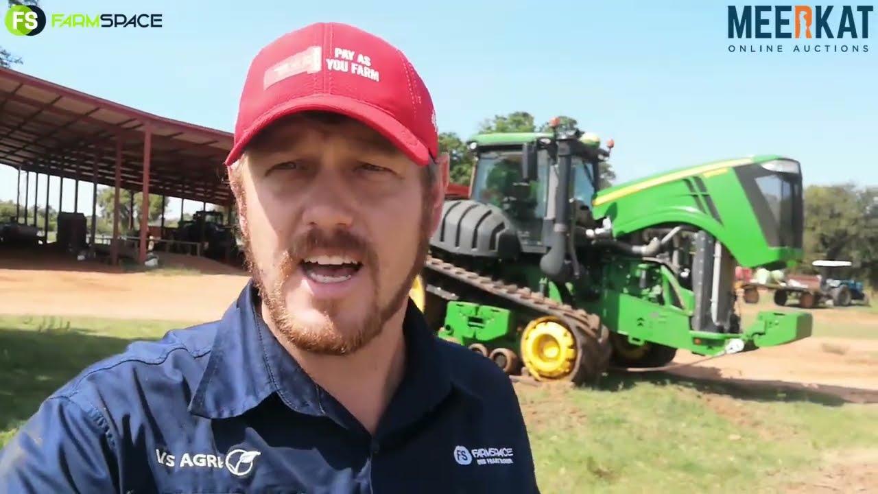 John Deere 9570RT 2018 op Kwaliteit Trekker en Implement Veiling Sonder Grense 21 tot 24 Feb 2022