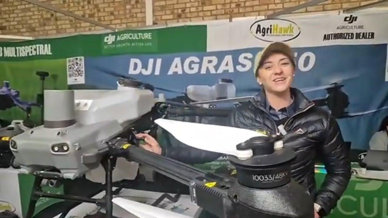 Megan van Agrihawk gesels met ons oor die nuwe DJI Agriculture Agras T50.