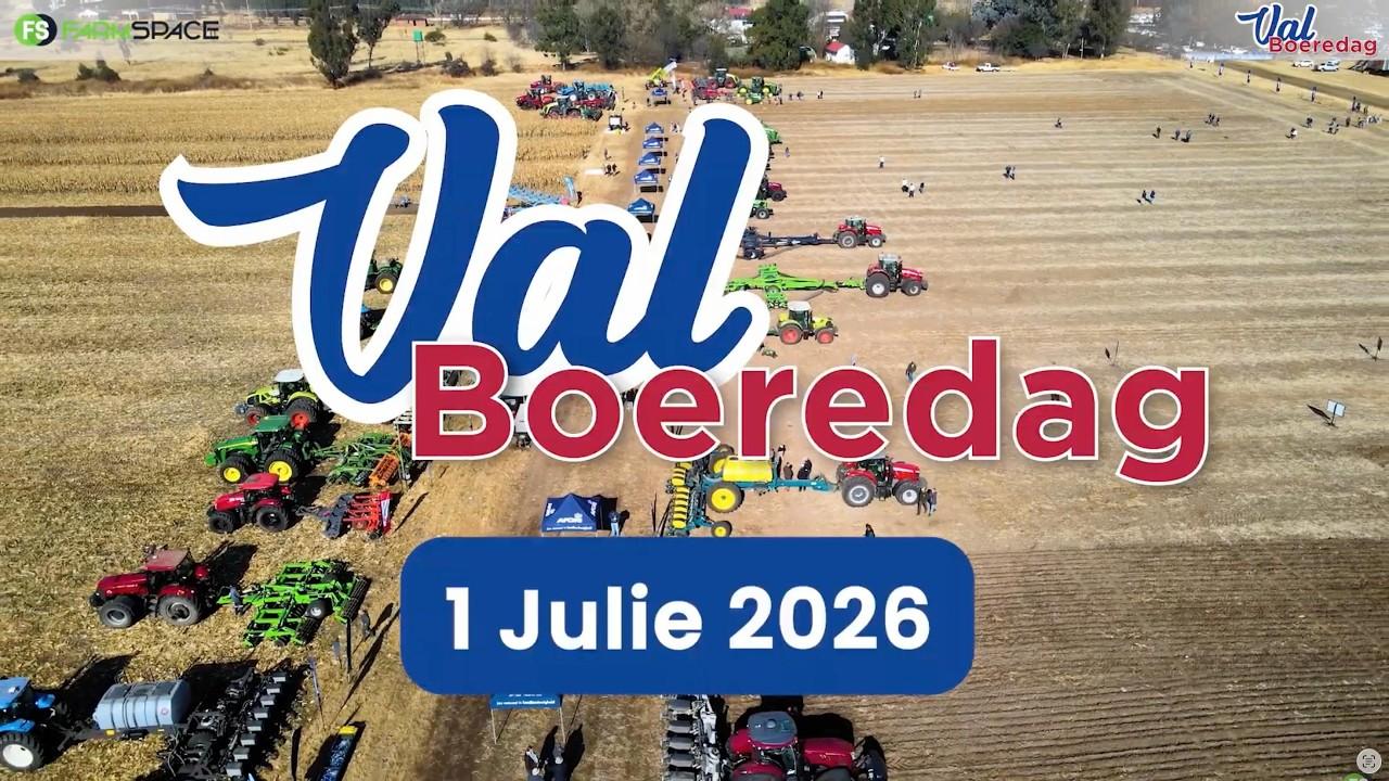 Val Boeredag se belangrikste gebeurtenis is die demonstrasies van trekkers en implemente.