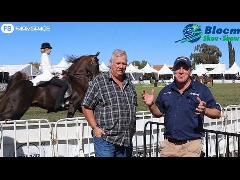 George Aldrich President van die Saalperde oor hulle nasionale kompetisie by Bloemskou 2022