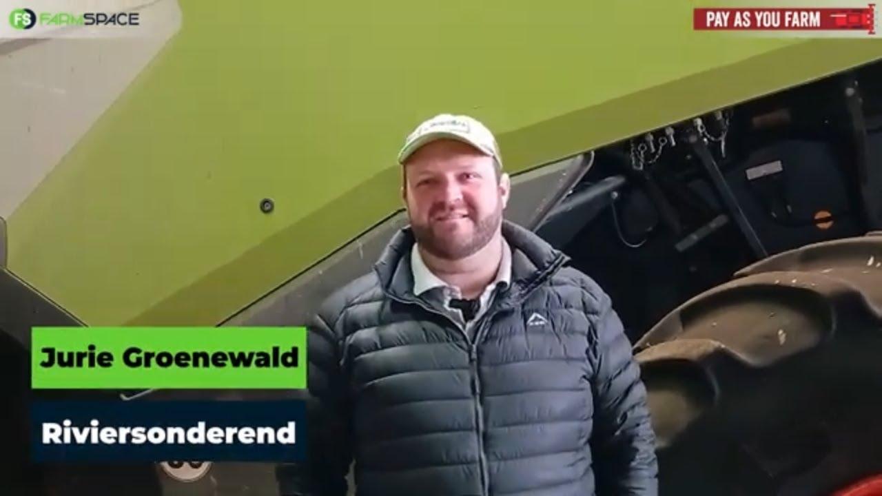 Wat is Jurie se ervaring as dit kom by Pay As You Farm?