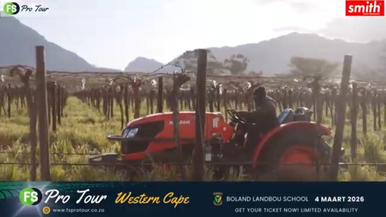 Hoekom is Kubota 'n opsie waarna jy moet kyk? Kom vind uit by die FS Pro Tour Wes-Kaap 2026.