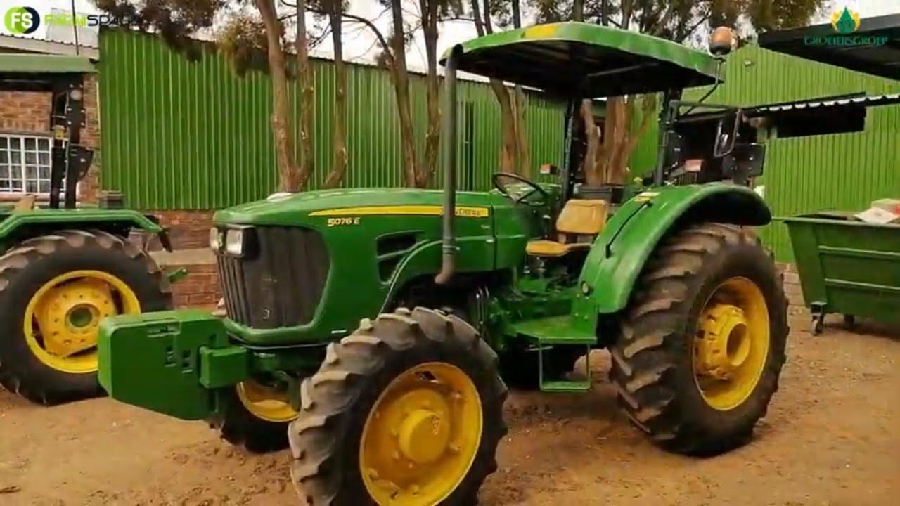 2016 John Deere 5076E trekker op die VS Groeiersgroep Veiling, 20 Aug 2022.