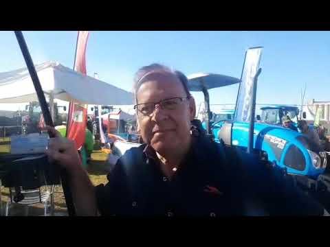Kallie Human from Agro Industrial shows us the Solis tractor - Nampo Cape 2019