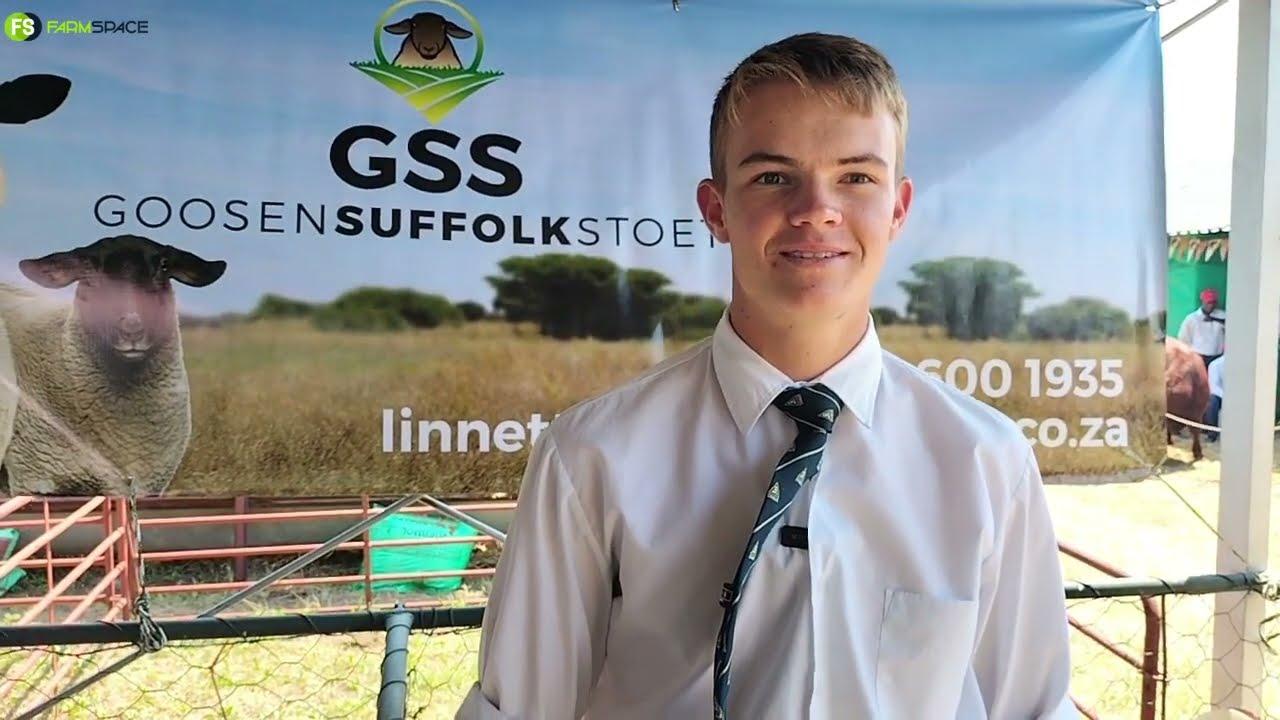 Johan Goosen van GSS Suffolk stoet by die Hertzogville 75ste Landboufees