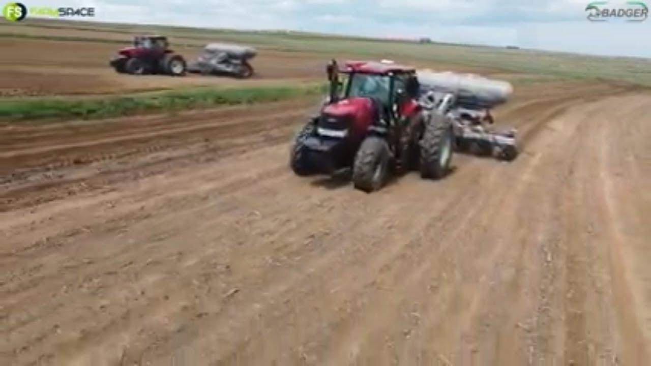Spuit terwyl jy plant. Kyk Ockert se plan op hierdie Badger planter.
