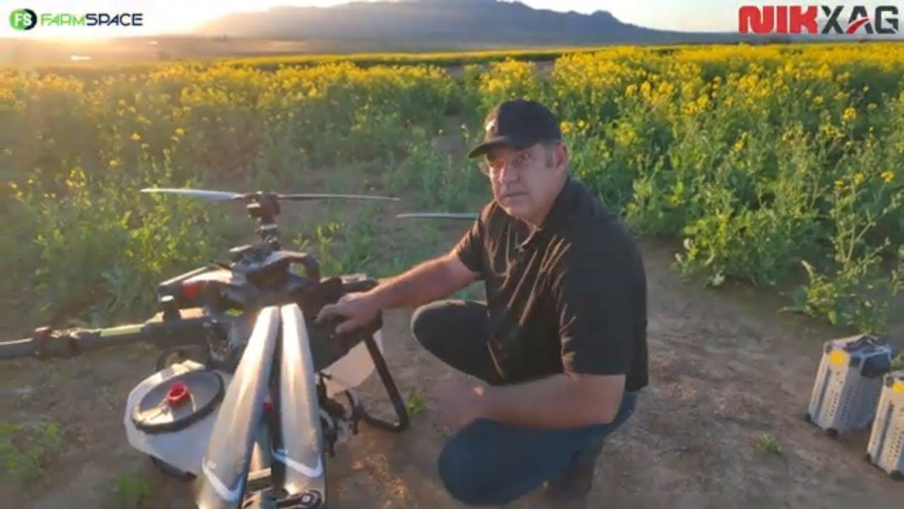 Wat kan jy doen met die XAGP100 Pro drone as jy Canola wil spuit?