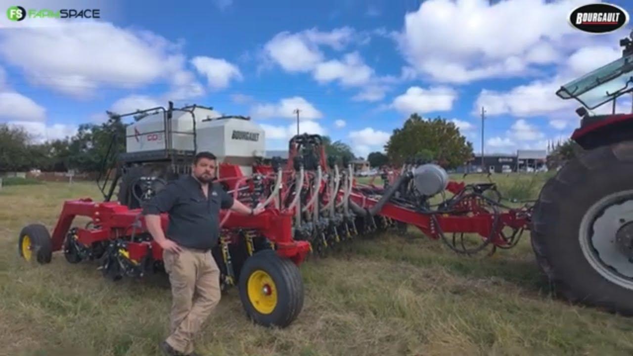 Plant, rygewasse en fynsaad met 1 planter. Hoe werk die Bourgault planter?