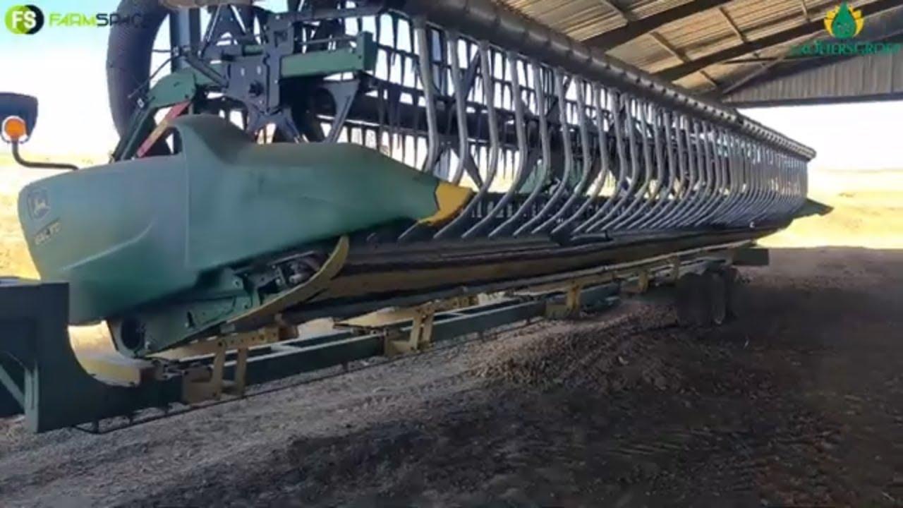 John Deere 640F HydraFlex (2017) No 2 op die VS Groeiersgroep Veiling 20 Augustus 2022