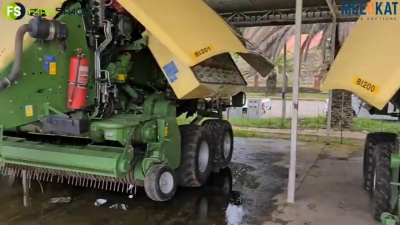 2 Krone 1270 Balers op Kwaliteit Trekker En Implement Veiling Sonder Grense 21-24 Feb 2022