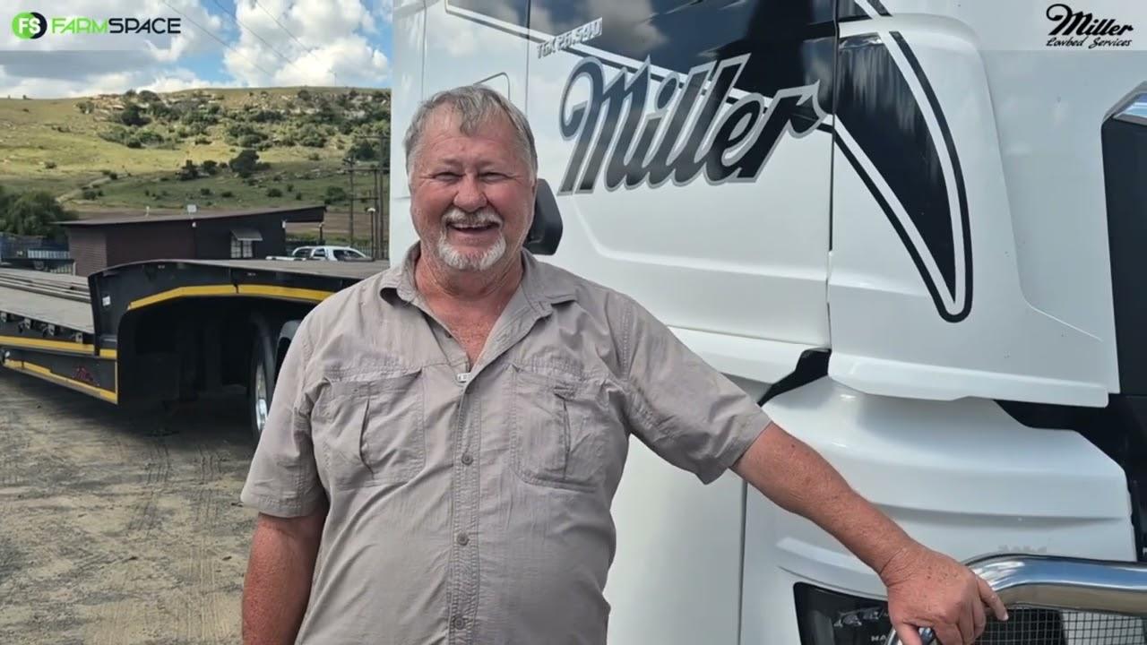 Hoe kry jy daardie stroper of trekker wat jy gekoop het op die plaas? Miller Lowbed Services.