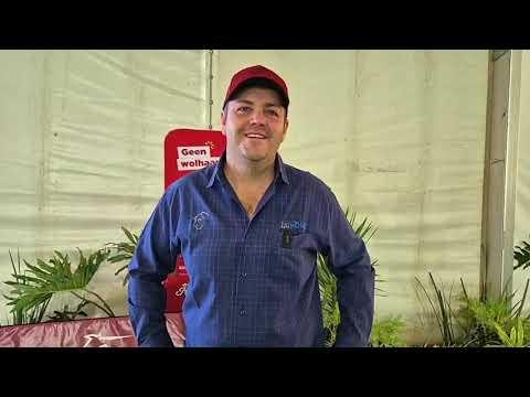 AJ du Toit praat oor Limousin tydens Bloem Show 2024.