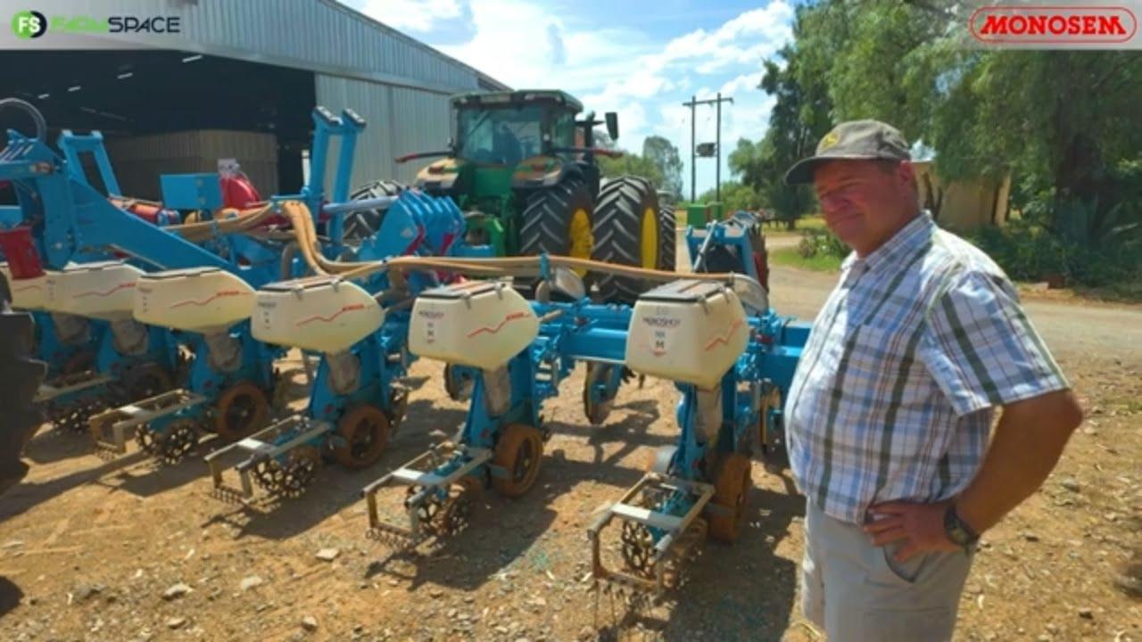 Pla die droë grond as jy plant? Kyk hoe het Johan sy Monosem Wing-Max "gespec".