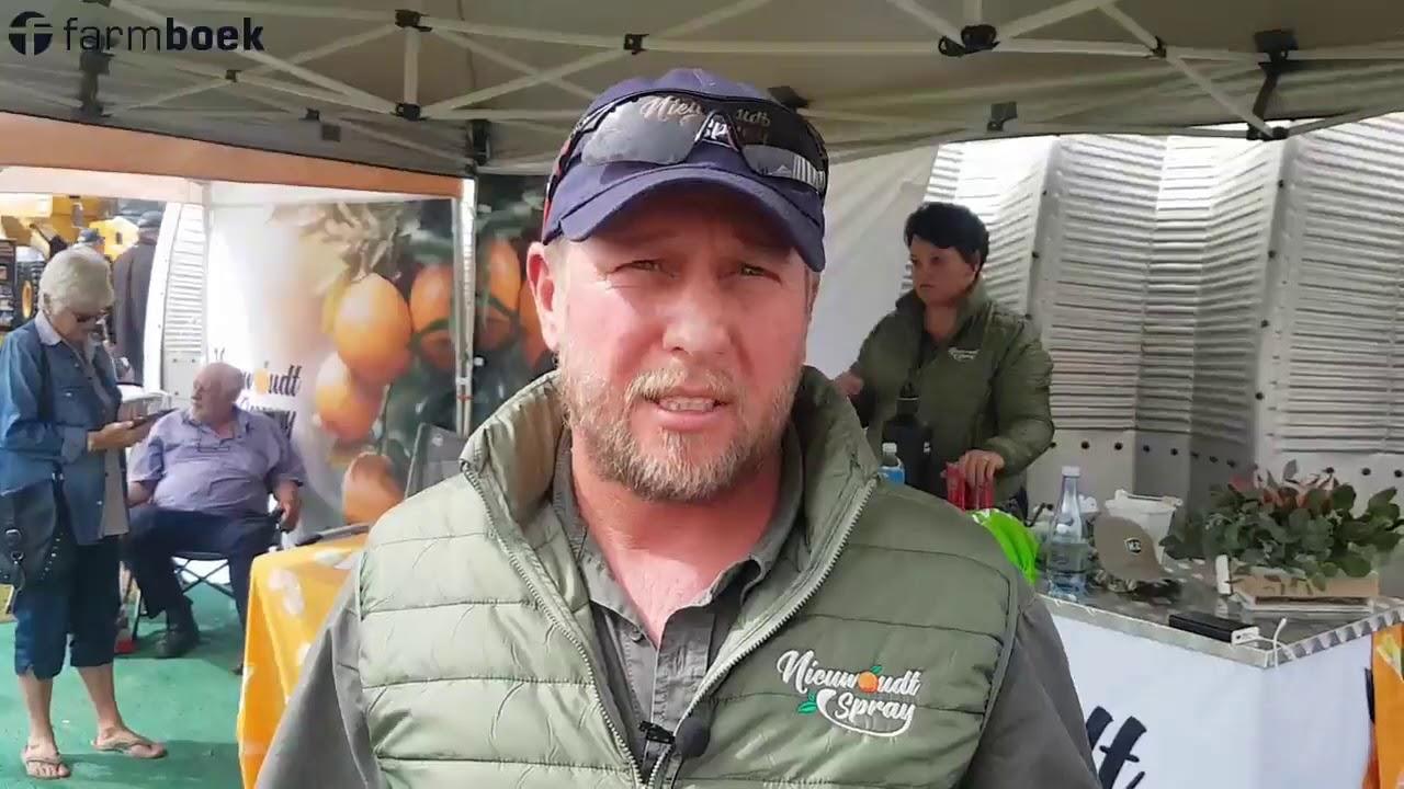 They have a sprayer for young trees - Nampo Cape 2019
