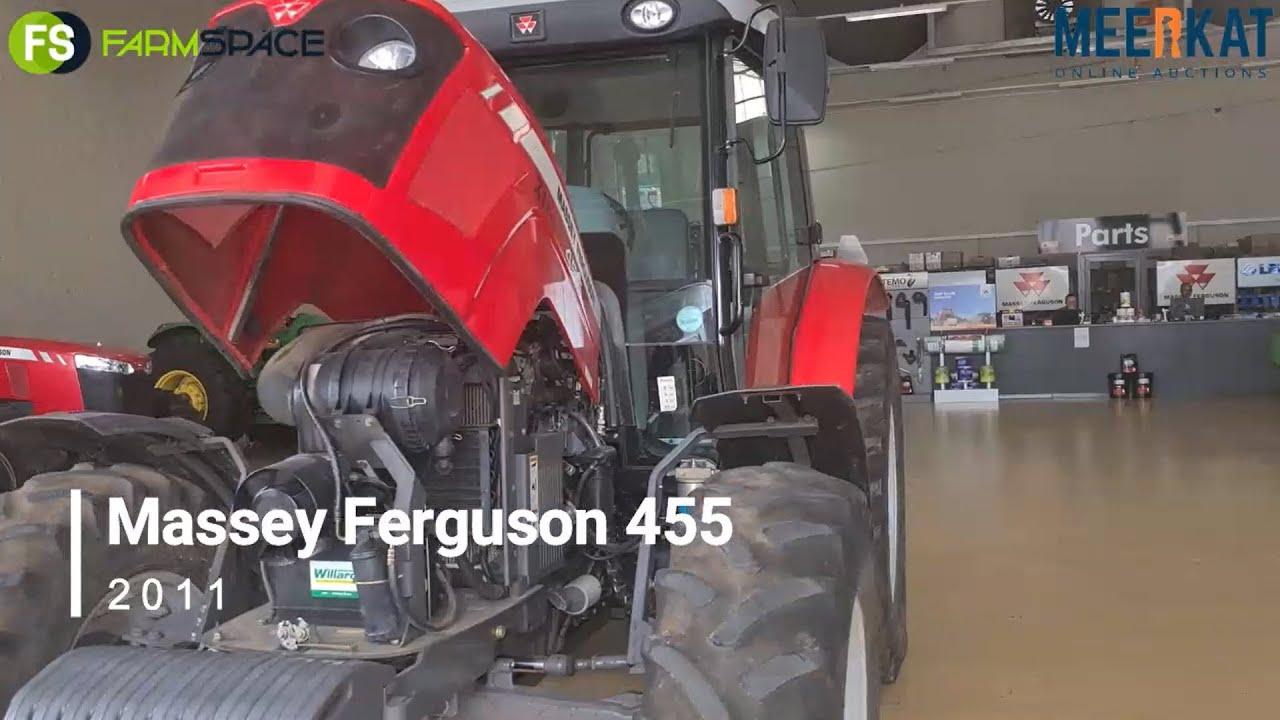 2011 Massey 455 trekker op Kwaliteit Trekker en Implement Veiling Sonder Grense 21 tot 24 Feb 2022