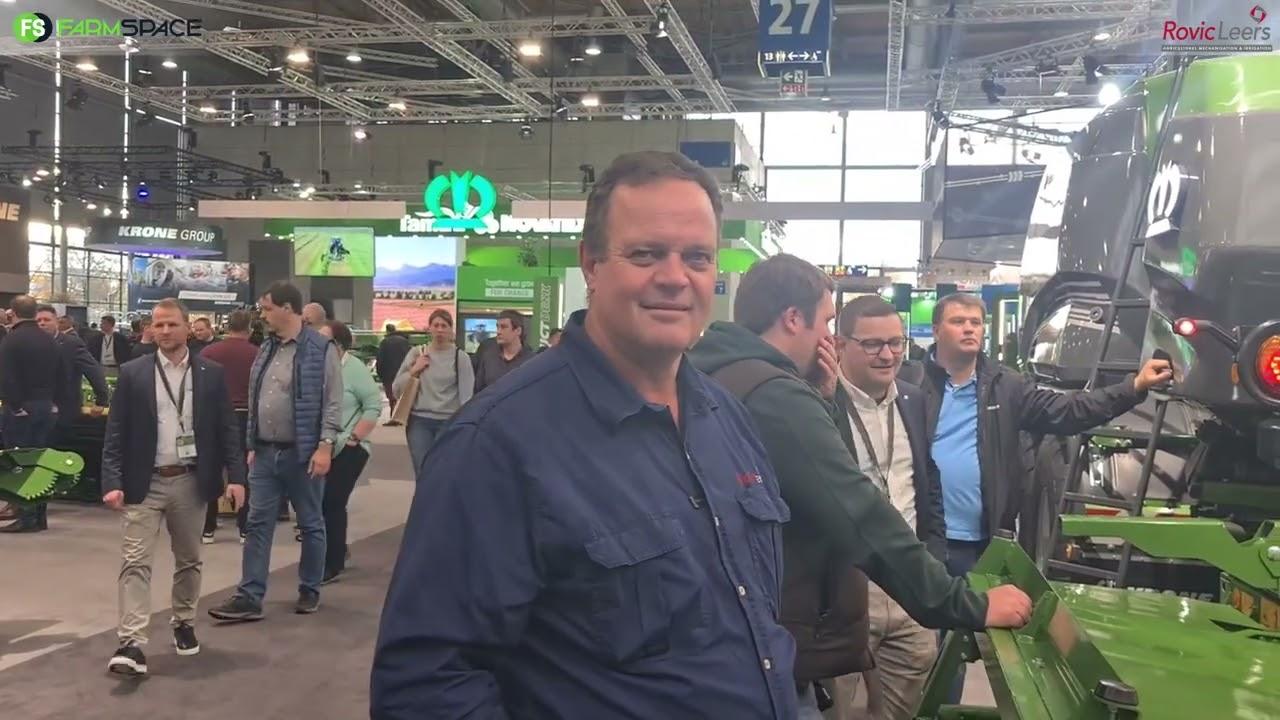 Volle naspeurbaarheidstelsel op lusern saam met Krone by Agritechnica 2023.