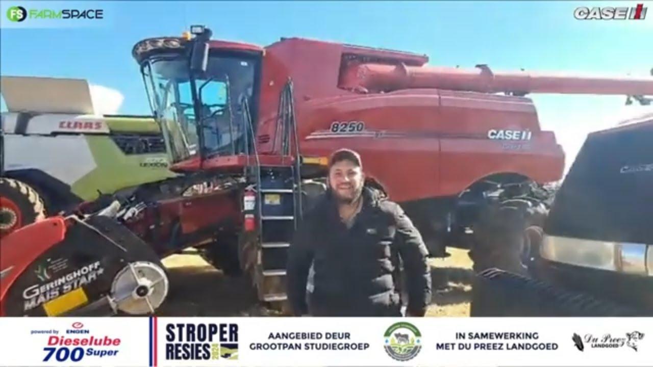 Die verdedigende kampioen van klas 8. Die Case IH SA 8250 op Stroper Resies 2024.