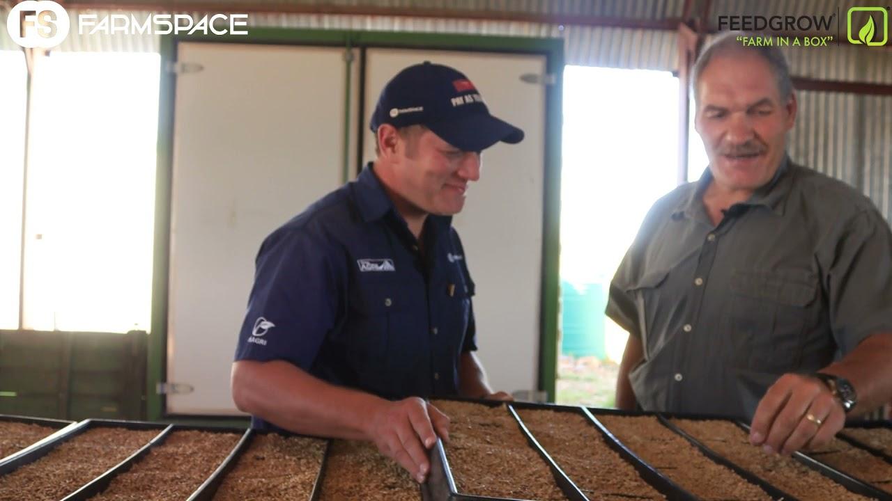 Hoe werk Feedgrow se "Farm in a Box"? Tinus het by Jan Jacobs gaan uitvind hoe dit werk