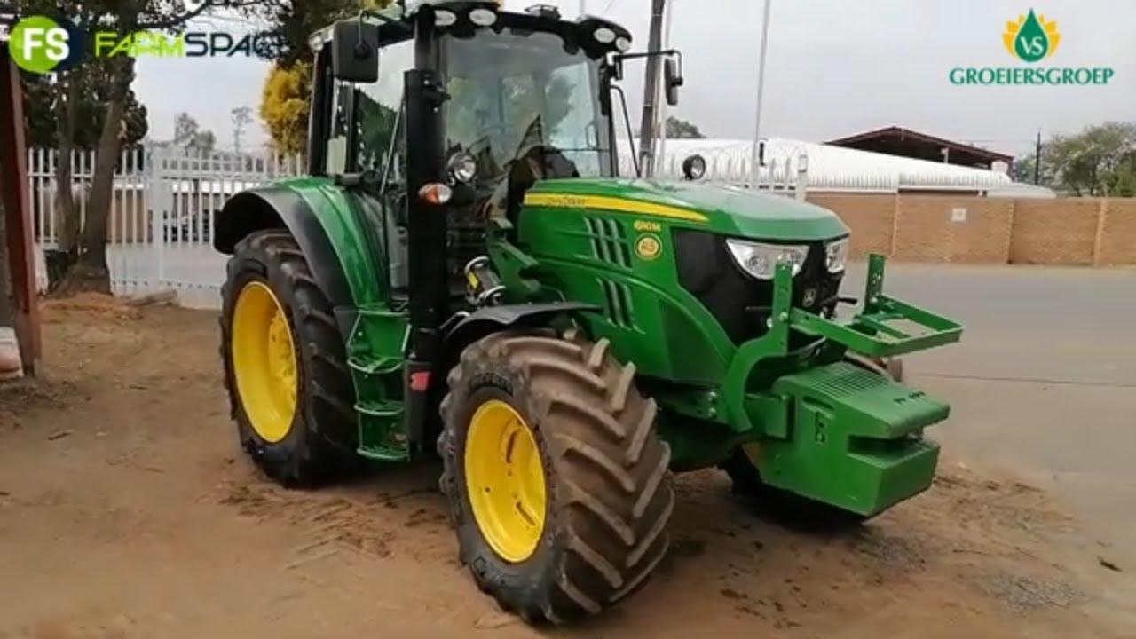 2021 John Deere 6110M (3) trekker op die VS Groeiersgroep Veiling, 20 Aug 2022.