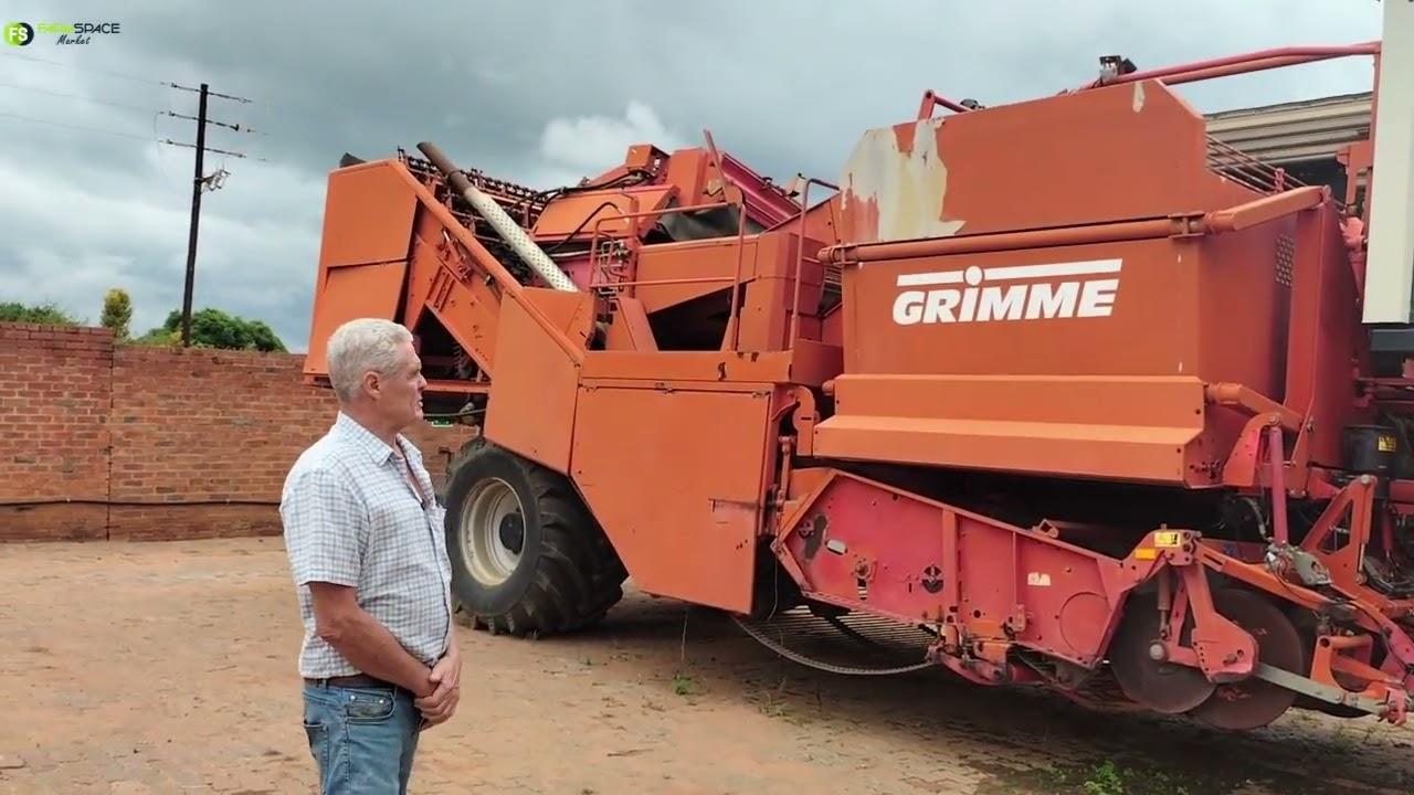 Grimme selfaangedrewe uithaler op Farmspace Market, aangebied deur Potato Man net buite Pretoria.