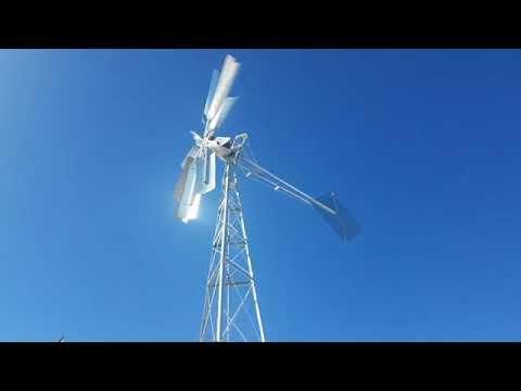 Poldaw Windpompe op Nampo. Geen ratte. Hoe werk die windpomp.