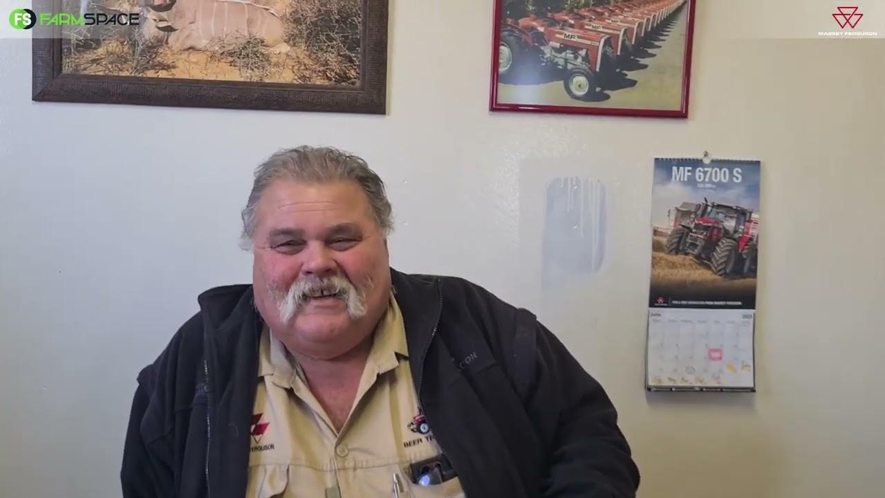 Massey Ferguson in Port Elizabeth with Roelou Beer at Beer Trekkers in Eastern Cape.