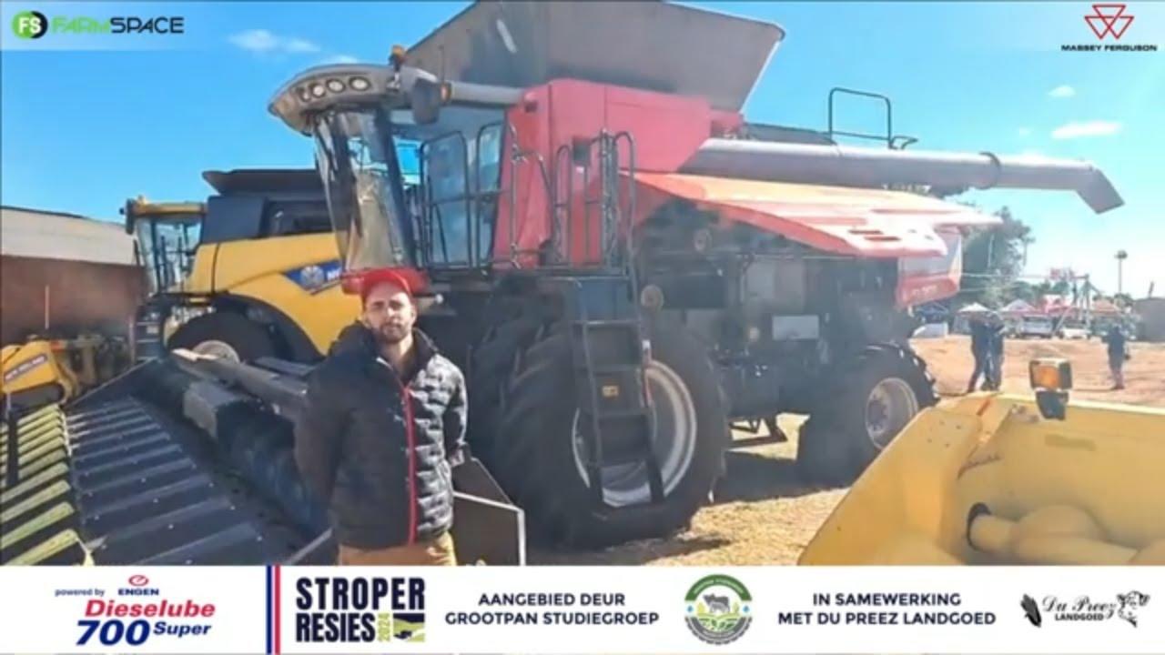Massey Ferguson 9895 in klas 8 van Stroper Resies 2024.