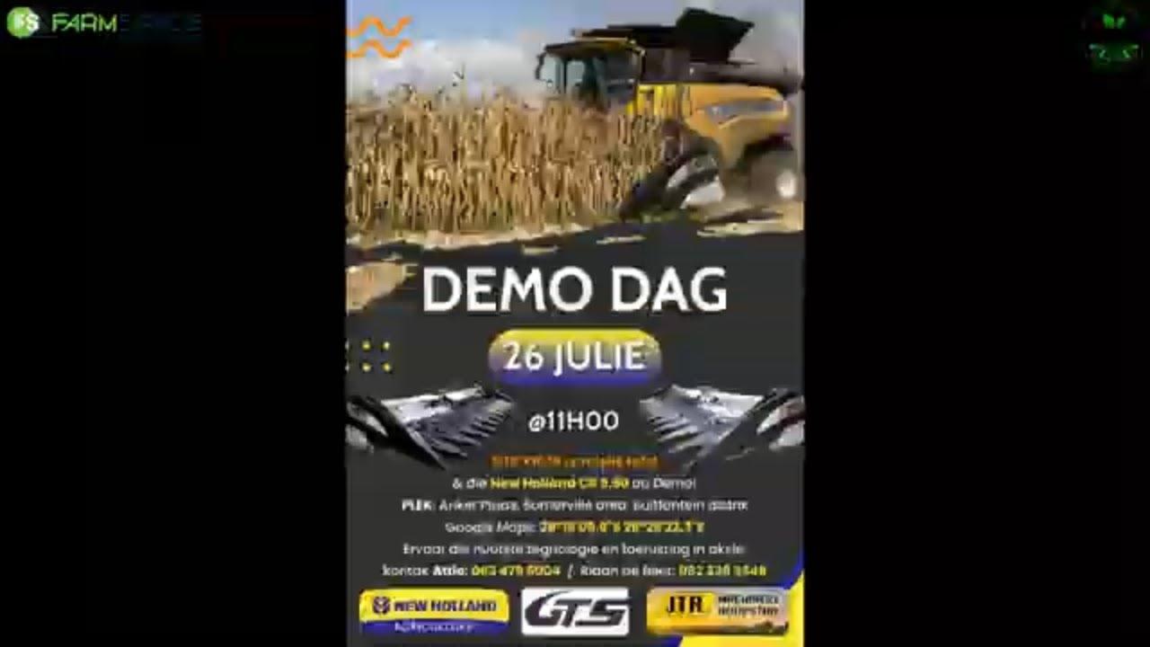 Zanati Trading demo 26 Julie 2024 hulle GTS aluminum tafels saam met New Holland naby Bultfontein.
